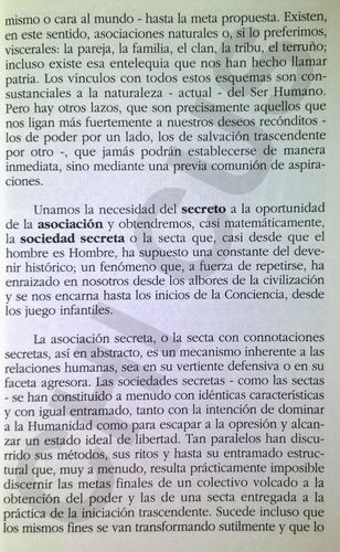 Sociedad Secreta - Libro De Esoterismo - Sectas - Masonería (Usado)