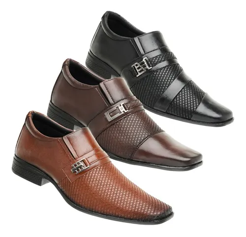 3 Pares Sapato Masculino Atacado Direto Da Fabrica Ref C A