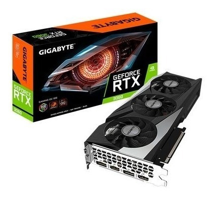 Placa De Video Gigabyte Geforc Rtx 3060 Gaming Oc 12gb Gddr6