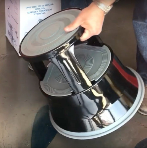 Banquito Multiusos Modelo Treppé Acero Sablón Escalera
