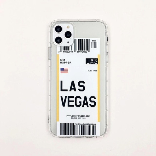 Funda Boleto Avión New York Los Angeles Para iPhone 13 +mica