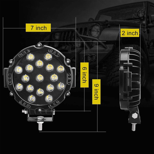 Cápsula De Luz Led De 5 Pulgadas, 48 W 5d Cubos Led 4018232