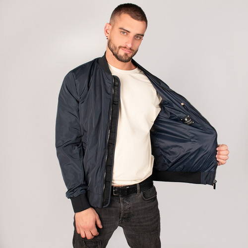 Chamarra Para Hombre Ligera Greenlander Tipo Bomber Casual