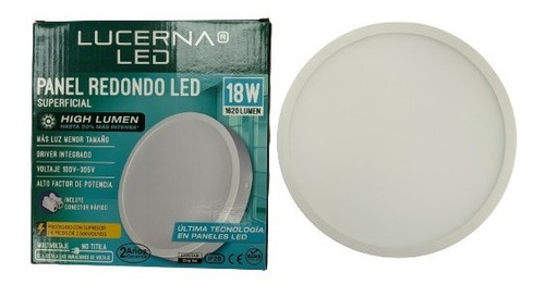 Lampara Led Superficial Redonda 18w High Lumen (6500k/4000k)