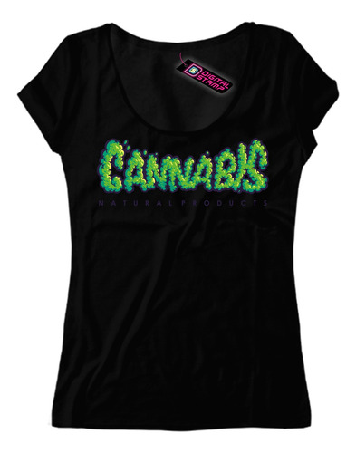 Remera Mujer Cannabis  Natural Products Can21 Dtg Premium