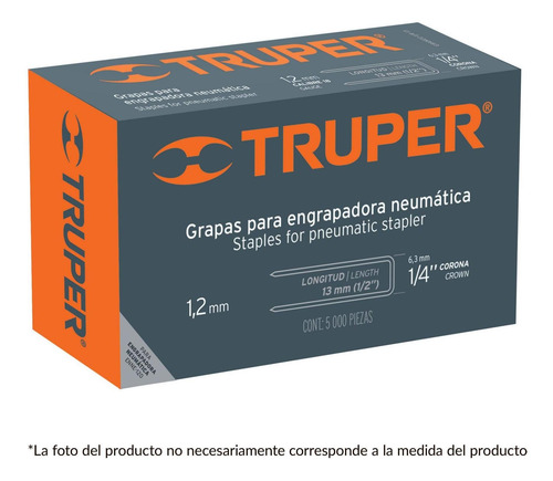Grapas Engrapadora Neumatica 5/8' Truper 18271