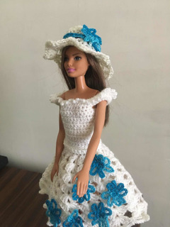 Vestido Para Barbie Tejido Q Crochet | MercadoLibre 📦