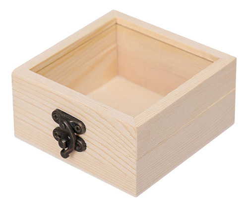 3 Caja De Almacenamiento De Madera, Joyero Con Tapa De