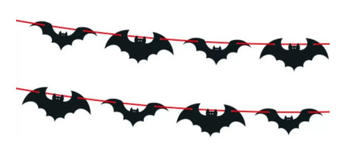 Faixa Decorativa Morcegos Halloween - 1,70 M X 7 Cm