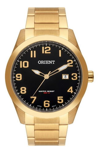 Relógio Orient Masculino Dourado - Mgss1180 P2kx