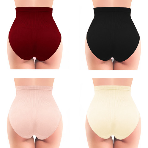 Pantaleta Faja Cintura Alta Dama Suave Microfibra 12 Piezas