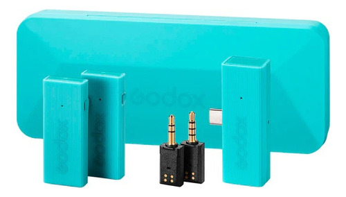 Micrófono Godox Movelink Mini Uc Inalámbrico Dual Tipo Usb-c Color Turquesa