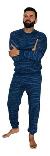Pijama Jacquard Hombre Invierno Super Abrigados Macys 6666