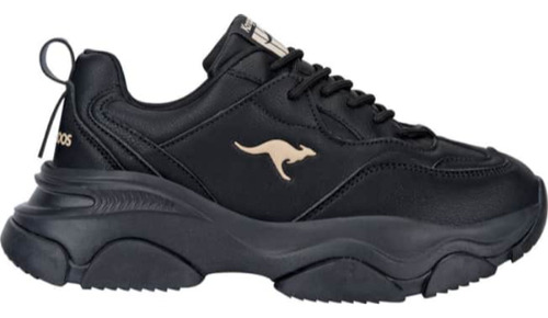 Tenis Urbano Chunky Kangaroos 903a Negro Mujer