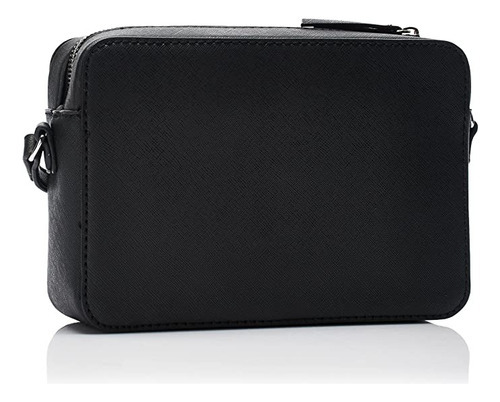 Bolso Guess Black Crossbody Original Transverse para mujer, color negro