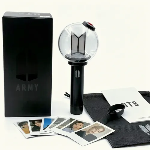 BTS OFFICIAL LIGHT STICK アミボム VER4 Light Stick Bts Army Bomb Ver 4 Bluetooth Preto Branco | MercadoLivre