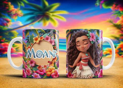 Taza Plastica Moana #2 Varios Modelos