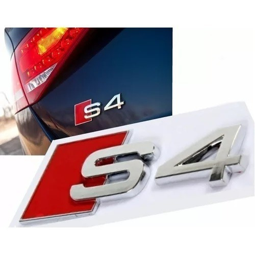 Emblema Audi S4 A4 Adherible Cromado Calidad