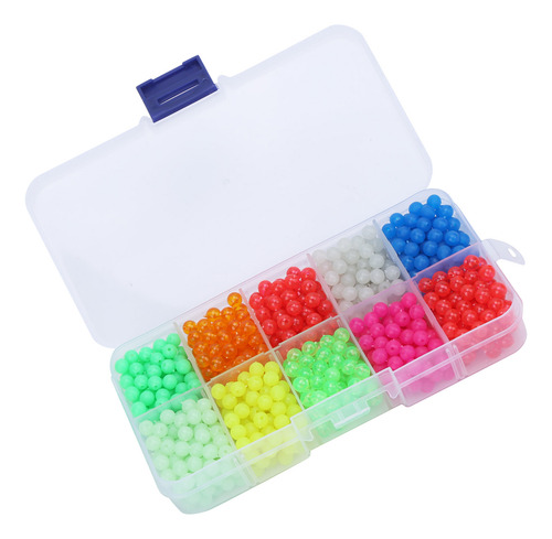 Luminous Block Beads 1000 Unidades/feijão Colorido Com Rolha