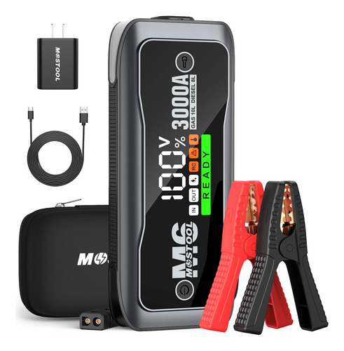 Bateria De Carro Jump Starter Mostool M6 3000a Peak 12v