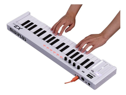 Teclado controlador MIDI USB Amw X3 Mini de 37 teclas. ¡Tienda! Color blanco 110 V/220 V (Bivolt)