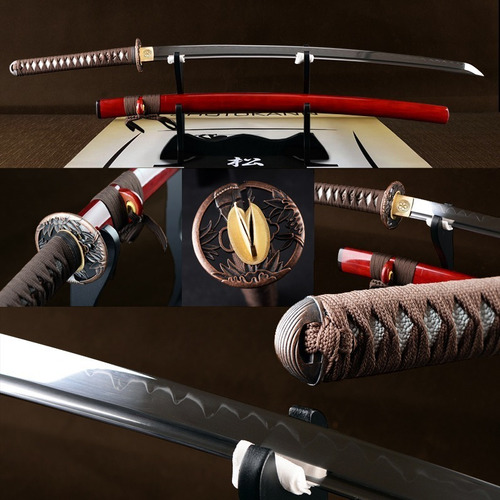 Espada Katana Real Afiada Samurai Ryosuke T10 Frete Grátis