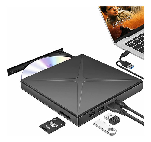 Quemador Lectora Y Grabadora De Dvd/cd Externo Usb Portable1