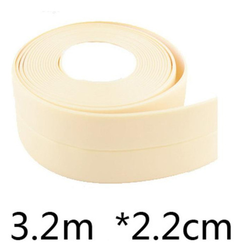 0 3,2 M X 22mm Cinta Selladora De Baño Ducha Lavabo Beige