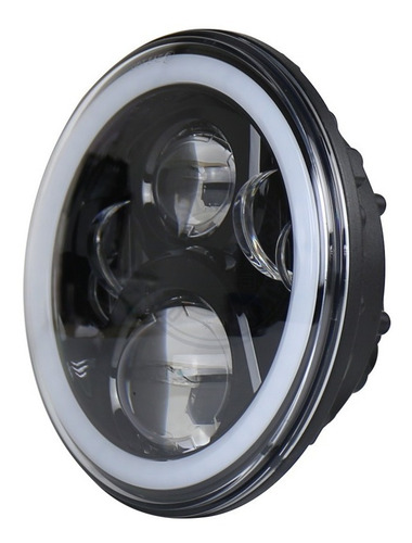 Faro Led Redondo Harley H4 Alta/baja Ojo De Angel Premiun