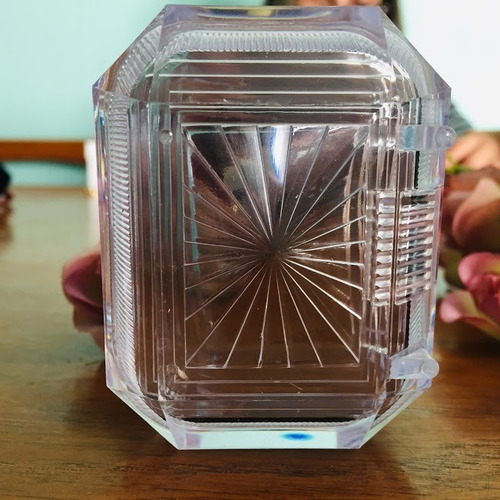24 Estuche Acrílico Cristal Para Argollas De Compromiso 3606