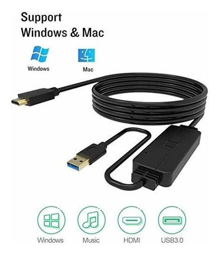 Adaptador Usb Para Mac Io Windows Vista Xp Hd Monitor Audio