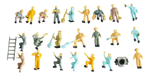 25x Escala Ho Modelo En Miniatura Figuras De Trabajadores