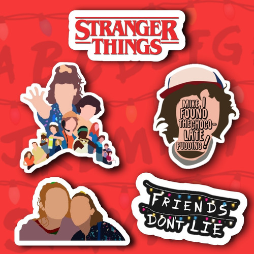 Stickers, Pegatinas, Calcomanias, De Stranger Things X20u