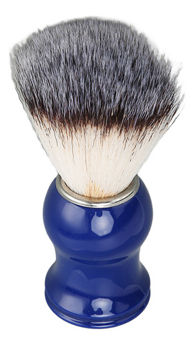 Pincel De Barbear De 2 Cores Feito À Mão Com Alça Azul, Anel
