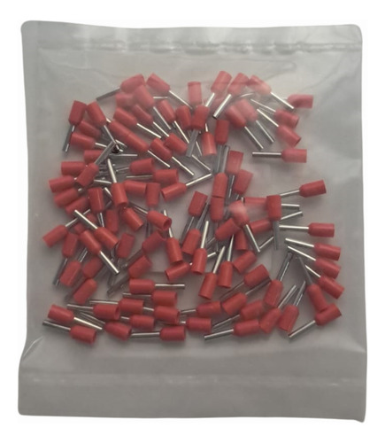 Terminal Ferrul 1mm 18awg Rojo 100 Unidades