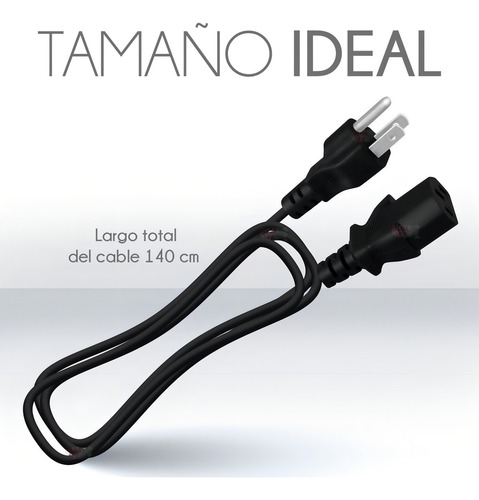 Cable Trifasico De Corriente Alimentacion Pc Cpu Monitor 1.4