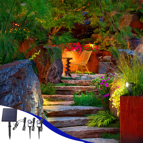 Refletores Solares Ao Ar Livre Super Bright Courtyard Garden