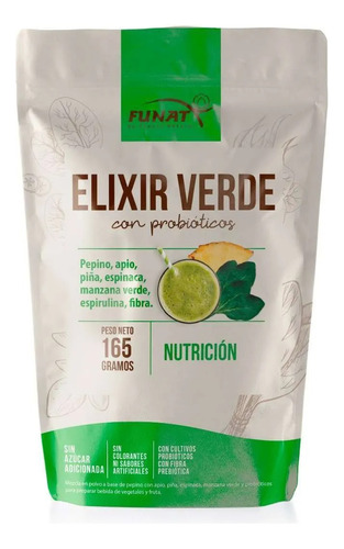 Elixir Verde Funat Con Probioticos X 165 - g a $288