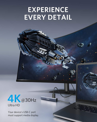 Hub Usb-c 6 En 1 Con Hdmi 4k Y 65w Para Macbook Y iPad Pro