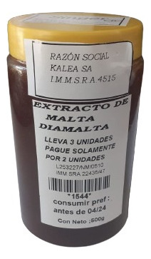 Extracto De Malta (diamalta) 500g Lleve 3 Pague Solo 2