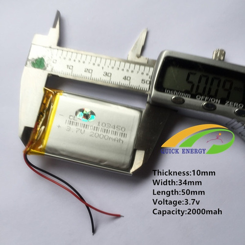 10 Bateria 3,7v 2000 Mah