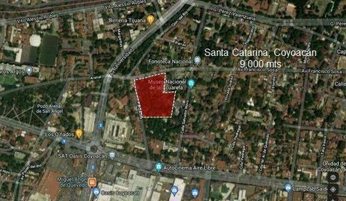 Imagen 1 de 10 de Terreno En Venta, Centro Histórico De Coyoacán.