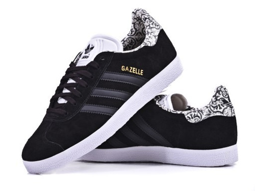 Tenis adidas Gazelle Preto Floral Farm - Original | Parcelamento juros