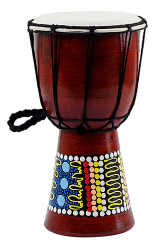 Tambor Africano Bongo Congo Djembe De 5 Pulgadas Madera