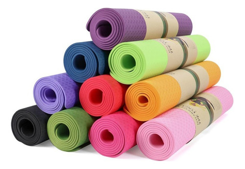 Colchoneta Yoga Mat Pilates 5 Mm Matt Colores - Sol Fitness Color Multicolor