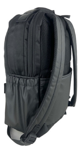 Mochila Executiva Polo King Porta Notebook iPad Alça Carona Cor Preto Desenho Do Tecido Lisa