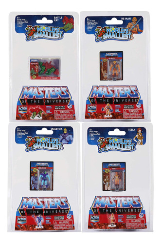 Worlds Smallest Masters Of The Universe - Juego De 4 Mini F.