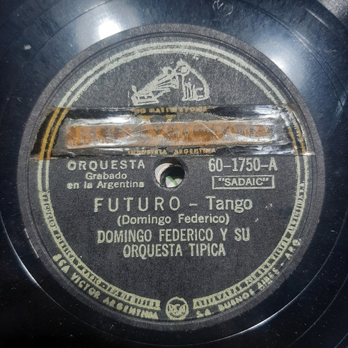 Pasta Domingo Federico Orq Tip Oscar Larroca Rca Victor C545