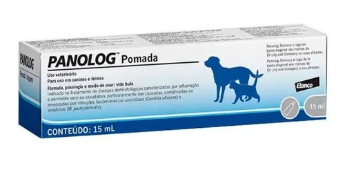 Panolog Pomada 15ml Elanco Cães E Gatos