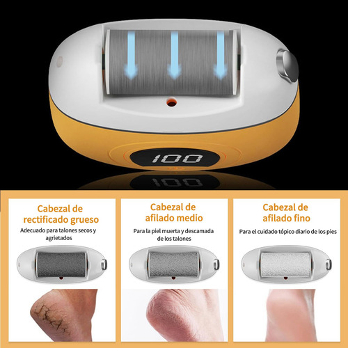 Lima Elétrica Para Pés, Removedor De Calos Para Pés Com 6